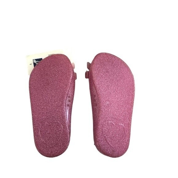 NEW GAP KIDS Pink Glitter Jelly Ballet Flats size 5 - Picture 2 of 3